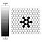 Metro 1" Hex Matte White Snowflake 10-1/4" x 11-7/8" Porcelain Mosaic Tile - Sold Per Case of 10 - 8.65 Square Feet