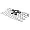 Metro 1" Hex Matte White Snowflake 10-1/4" x 11-7/8" Porcelain Mosaic Tile - Sold Per Case of 10 - 8.65 Square Feet