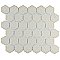Metro 2" Hex Glossy Black 11-1/8" x 12-5/8" Porcelain Mosaic Tile - Sold Per Case of 10 - 10.0 Sq. Ft.