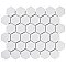 Metro 2" Hex Matte White Porcelain Mosaic - Per Case of 10 - 9.96 Square Feet