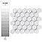 Metro 2" Hex Matte White Porcelain Mosaic - Per Case of 10 - 9.96 Square Feet