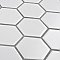 Metro 2" Hex Matte White Porcelain Mosaic - Per Case of 10 - 9.96 Square Feet