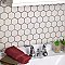 Metro 2" Hex Matte White Porcelain Mosaic - Per Case of 10 - 9.96 Square Feet