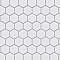 Metro 2" Hex Matte White Porcelain Mosaic - Per Case of 10 - 9.96 Square Feet