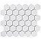 Metro 2" Hex Matte White Porcelain Mosaic - Per Case of 10 - 9.96 Square Feet