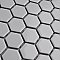 Metro 1" Hex Glossy White Porcelain Mosaic Tile - Per Case of 10 - 8.5 Square Feet
