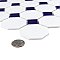 Metro Octagon M White w/Cobalt Dot 11-1/2" x 11-1/2" Porcelain Mosaic Tile - Sold Per Case of 10 - 9.4 Sq. Ft.