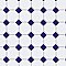 Metro Octagon M White w/Cobalt Dot 11-1/2" x 11-1/2" Porcelain Mosaic Tile - Sold Per Case of 10 - 9.4 Sq. Ft.