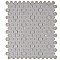 Metro Penny Glossy Black 11-1/2" x 9-3/4" Porcelain Mosaic Tile - Sold Per Case of 20 - 15.94 Square Feet