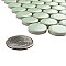 Metro Penny Matte Light Green 9-3/4" x 11-1/2" Porcelain Mosaic Tile - Sold Per Case of 10 - 7.97 Square Feet