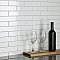 Metro Soho Subway Glossy White 1-3/4" x 7-3/4" Porcelain Floor & Wall Tile - Sold Per Case of 30 - 3.0 Sq. Ft.