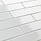 Metro Soho Subway Glossy White 1-3/4" x 7-3/4" Porcelain Floor & Wall Tile - Sold Per Case of 30 - 3.0 Sq. Ft.