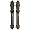 Briggs Solid Bronze Entry Door Handleset, 3-9/16" x 23-1/4" Plates