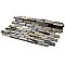 Tessera Subway Stonehenge 11-3/4" x 11-3/4" Glass & Stone Mosaic Tile - Gray/Brown/Tan - Per Sheet - .95 Square Feet