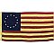 Betsy Ross American Flag - Small 28" Wide