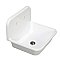 Gourmetier Arcticstone 24" Solid Surface Farmhouse Kitchen Sink with Backsplash, Matte White