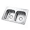 Gourmetier Drop-in Double Bowl Kitchen Sink - Brushed Stainless Steel