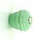 Milk Green Ribbed Round Glass Knob - 1-1/8" - Front Mounted
