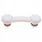 Opal Glass Old Town Style Cabinet Pull 3" on Center- Polished Nickel