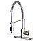 Gourmetier GSY8878CTL Continental Single-Handle Pre-Rinse Kitchen Faucet, Brushed Nickel