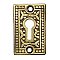 Rice Keyhole Cover, Antique Brass
