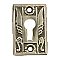 Sargent 1875 Keyhole Cover, Antique Nickel