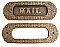 Savannah Mail Slot and Backplate Antique Brass