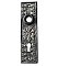 Butterfly Doorplate II, Antique Nickel