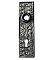 Butterfly Doorplate II, Antique Nickel