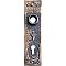 Broken Leaf Doorplate, Antique Copper