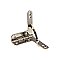 Polished Nickel Quadrant Hinge