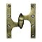 Solid Brass Olive Knuckle Hinge - 6" x 5" - LEFT