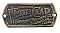 "White Clad" Nameplate - Antique Brass