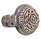 Ivy Leaf Small Cabinet Knob, Antique Copper