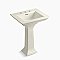 Kohler Memoirs® Stately 24-1/2" Pedestal Bathroom Sink - Biscuit