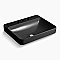 Kohler Vox 23" Rectangle Vessel Bathroom Sink - Black