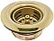 Tacoma Stainless Steel Bar Sink Duo Basket Strainer - Polished Brass