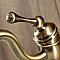 Victorian Single-Handle Monoblock Bathroom Faucet with Pop-Up Drain - Antique Brass