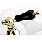 Kingston Brass 4-Inch Centerset Lavatory Faucet - Metal Levers - Polished Brass
