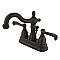 Kingston Brass 4-Inch Centerset Lavatory Faucet - Metal Levers - Oil Rubbed Bronze