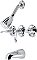 Royal Three-Handle Tub and Shower Faucet - Polished Chrome