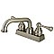 Kingston Brass 3-Hole Deck Mount Laundry or Utility Sink Faucet - Satin Nickel