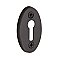 Oval Door Keyhole Cover, Timeless Bronze
