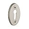 Oval Door Keyhole Cover, Satin Nickel