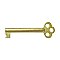 Polished Brass Cabinet Key