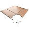 Argile Bordeaux Ferrara with Losanga and Bianco Star 24-5/8 in. x 24-5/8 in. Porcelain Floor and Wall Tile - 4 Tiles Per Case - 4.34 Square Feet