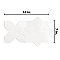 Argile Star Bianco w/Bianco Cross 7" x 14" Porcelain Floor and Wall Tile - 2 Tiles Per Case - .72 Square Feet