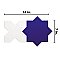 Argile Star Blu w/Bianco Cross 7" x 14" Porcelain Floor and Wall Tile - 2 Tiles Per Case - .72 Square Feet