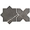 Istanbul Star Night with Night Cross 6" x 12" Porcelain Floor and Wall Tile - 32 Tiles Per Case - 8.64 Square Feet