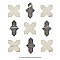 Istanbul Squire Shield Night with Day Cross 6" x 8-3/8" Porcelain Floor and Wall Tile - 48 Tiles Per Case - 9.12 Square Feet